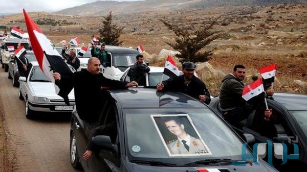 مسيرات مؤيدة لترشح الاسد في سوريا